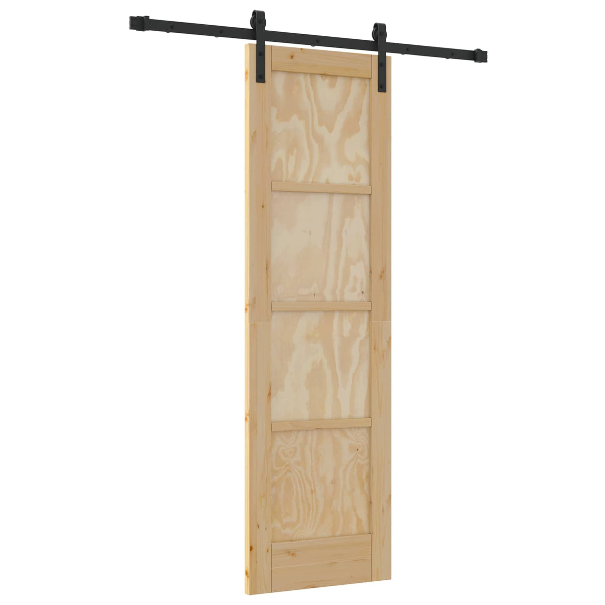 Skydedør Naturfarvet 61 x 198,5 cm Massivt fyrretræ