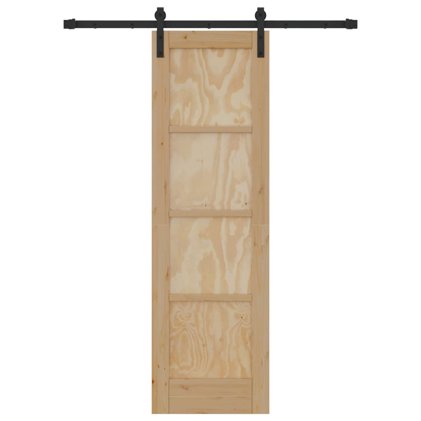 Skydedør Naturfarvet 61 x 198,5 cm Massivt fyrretræ