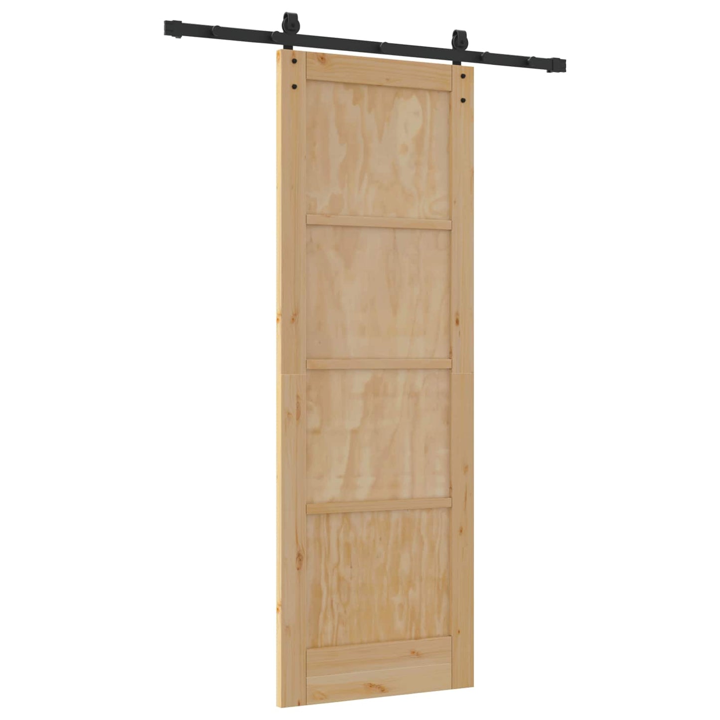 Skydedør Naturfarvet 73,5 x 211 cm Massivt fyrretræ