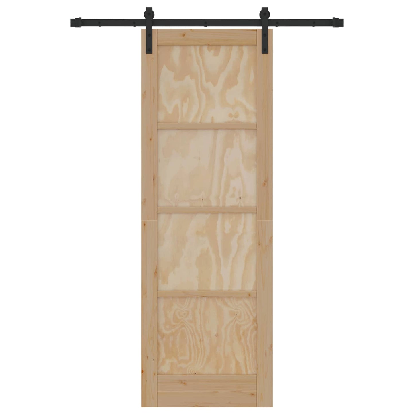 Skydedør Naturfarvet 73,5 x 211 cm Massivt fyrretræ