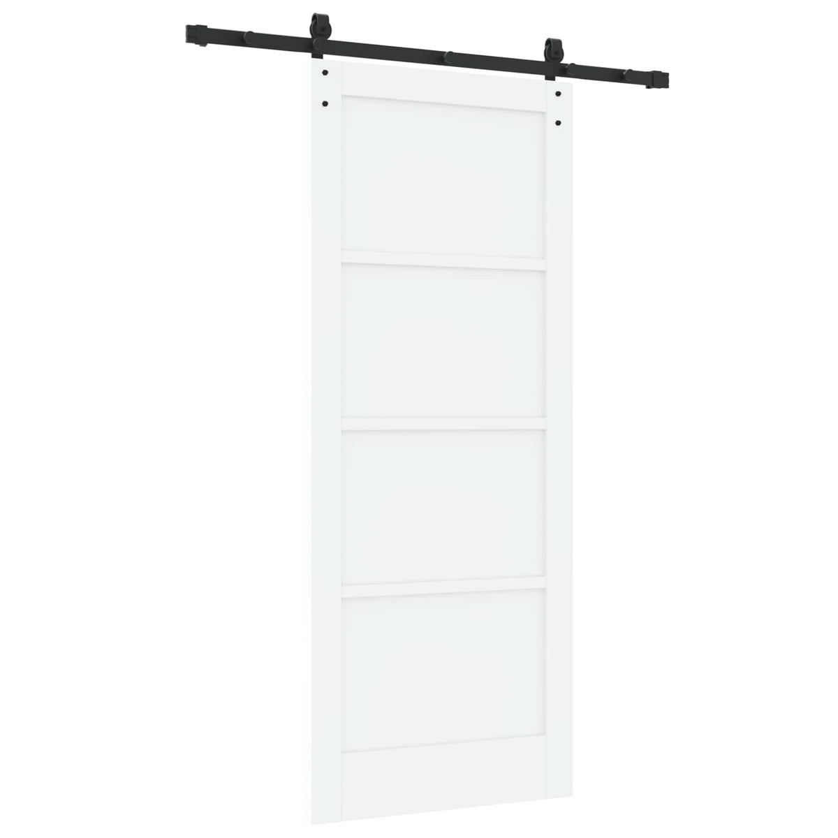 Skydedør Hvid 83 x 202 cm Massivt fyrretræ