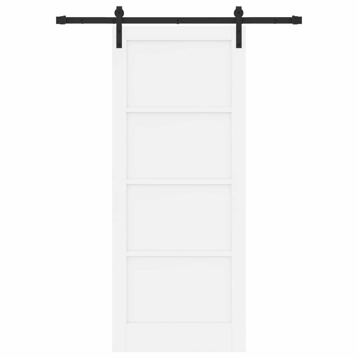 Skydedør Hvid 83 x 202 cm Massivt fyrretræ