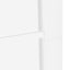 Skydedør Hvid 83 x 232 cm Massivt fyrretræ