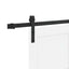Skydedør Hvid 83 x 232 cm Massivt fyrretræ
