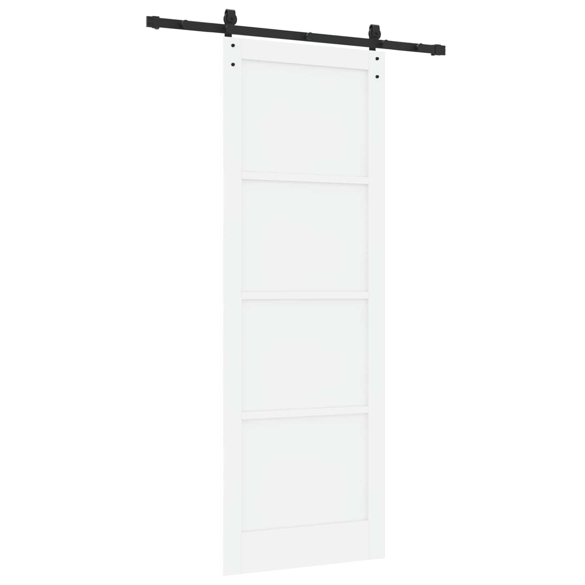 Skydedør Hvid 83 x 232 cm Massivt fyrretræ