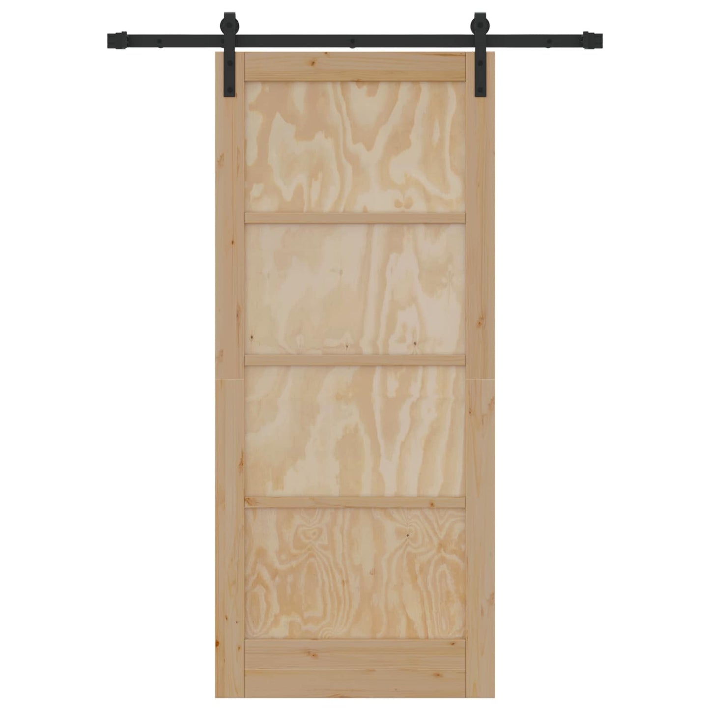 Skydedør Naturfarvet 86 x 198,5 cm Massivt fyrretræ