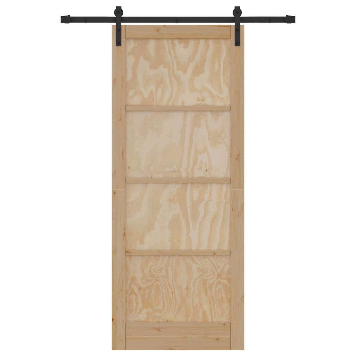 Skydedør Naturfarvet 86 x 211 cm Massivt fyrretræ