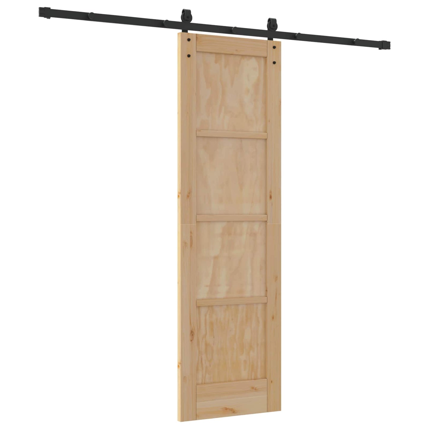 Skydedør Naturfarvet 61 x 198,5 cm Massivt fyrretræ