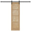 Skydedør Naturfarvet 61 x 198,5 cm Massivt fyrretræ