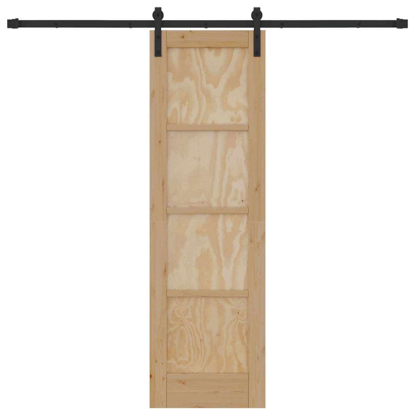 Skydedør Naturfarvet 61 x 198,5 cm Massivt fyrretræ