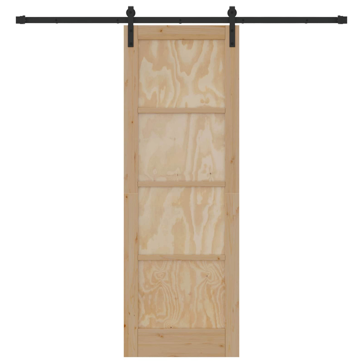 Skydedør Naturfarvet 73,5 x 211 cm Massivt fyrretræ