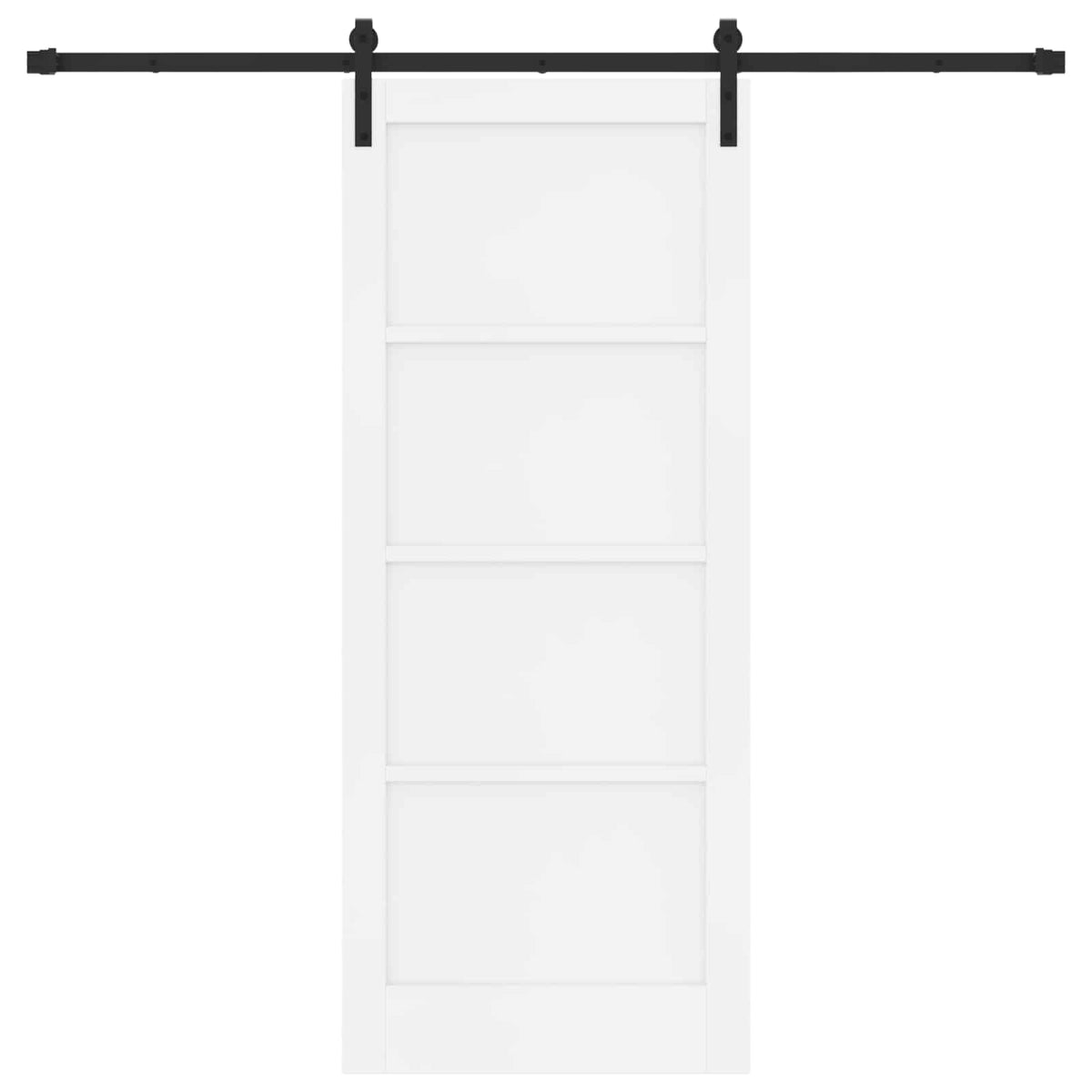 Skydedør Hvid 83 x 202 cm Massivt fyrretræ
