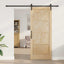Skydedør Naturfarvet 86 x 211 cm Massivt fyrretræ