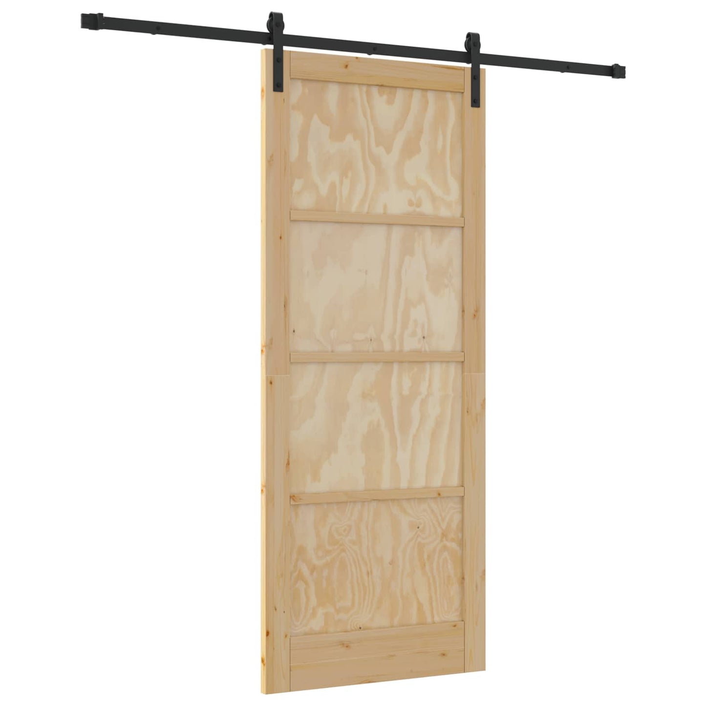 Skydedør Naturfarvet 86 x 211 cm Massivt fyrretræ