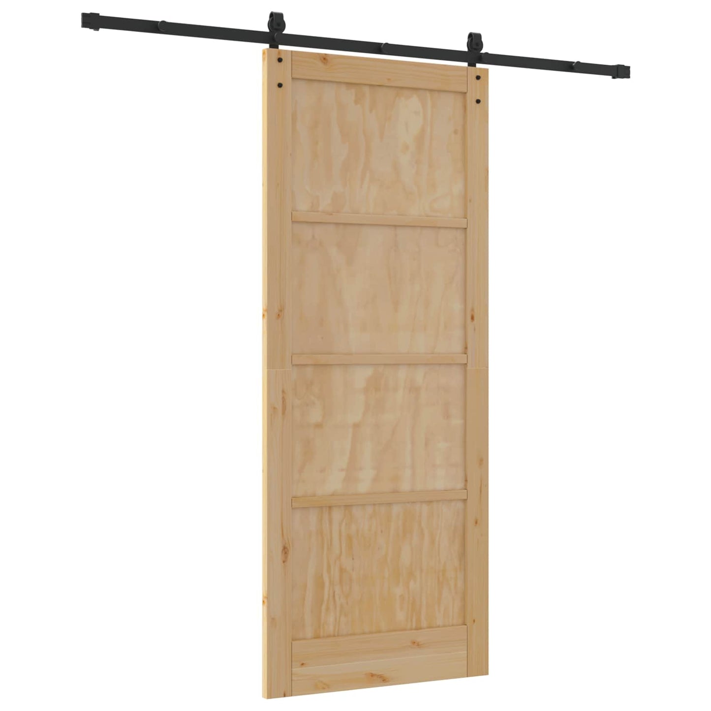 Skydedør Naturfarvet 86 x 211 cm Massivt fyrretræ