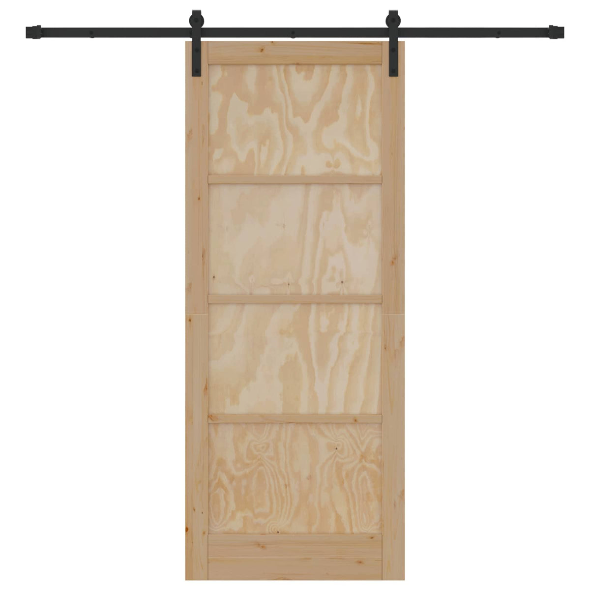 Skydedør Naturfarvet 86 x 211 cm Massivt fyrretræ