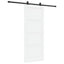 Skydedør Hvid og sort 83 x 202 cm Massivt fyrretræ