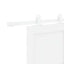 Skydedør Hvid 83 x 202 cm Massivt fyrretræ