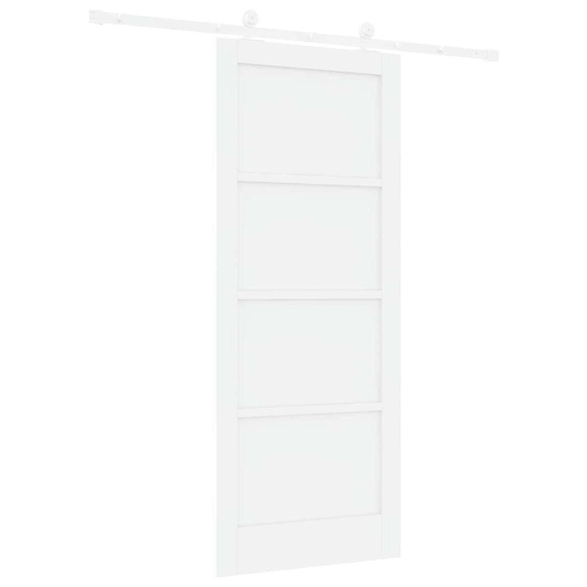 Skydedør Hvid 83 x 202 cm Massivt fyrretræ