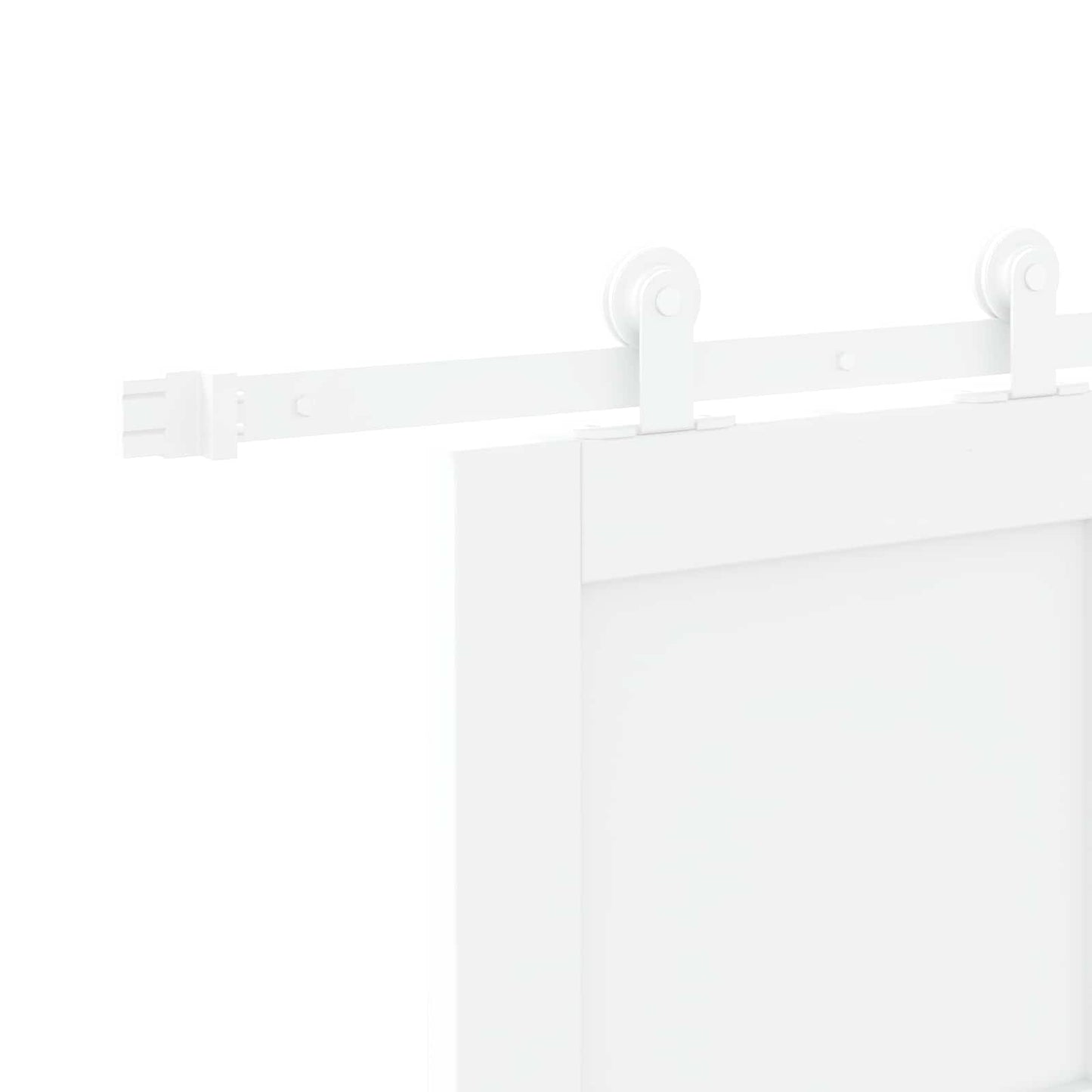 Skydedør Hvid 83 x 232 cm Massivt fyrretræ
