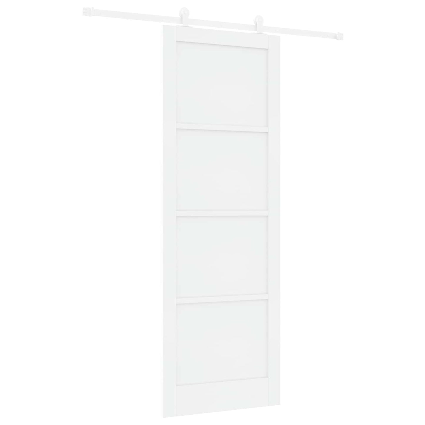Skydedør Hvid 83 x 232 cm Massivt fyrretræ