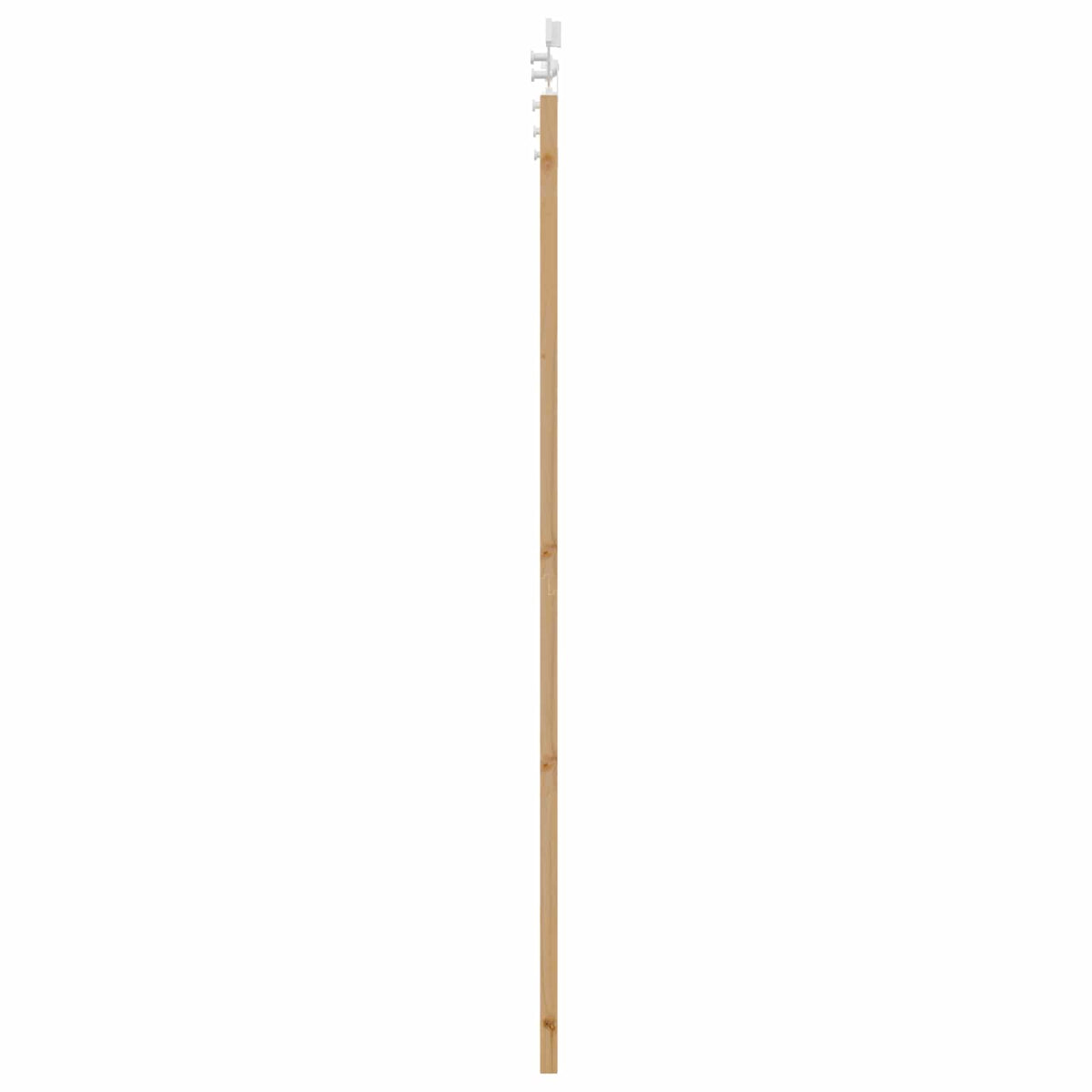 Skydedør Natur og hvid 73,5 x 211 cm Massivt fyrretræ