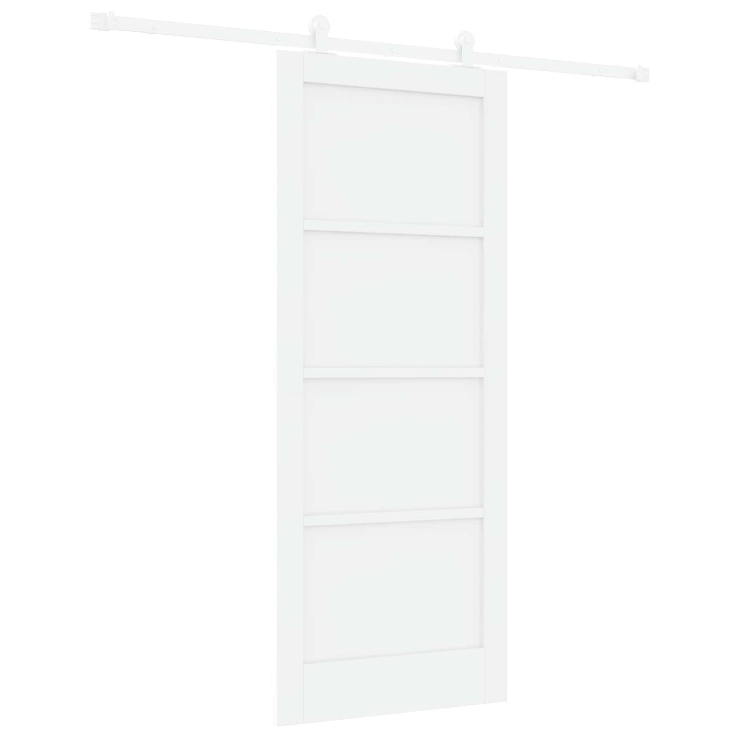 Skydedør Hvid 83 x 202 cm Massivt fyrretræ