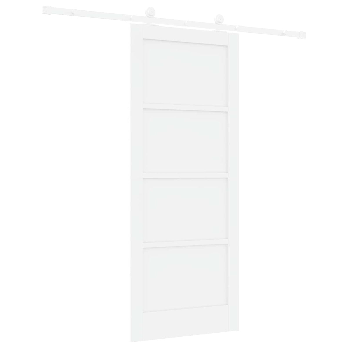 Skydedør Hvid 83 x 202 cm Massivt fyrretræ