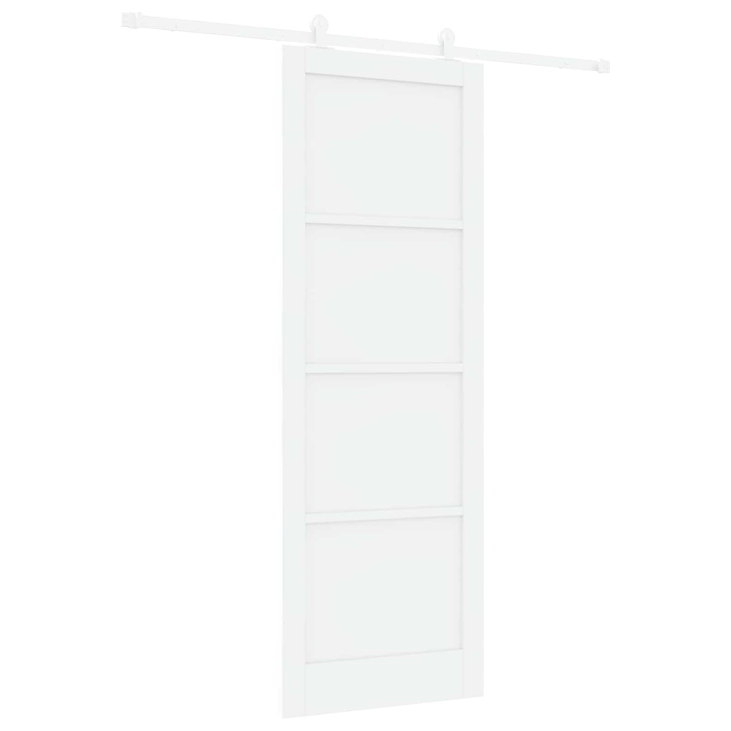 Skydedør Hvid 83 x 232 cm Massivt fyrretræ