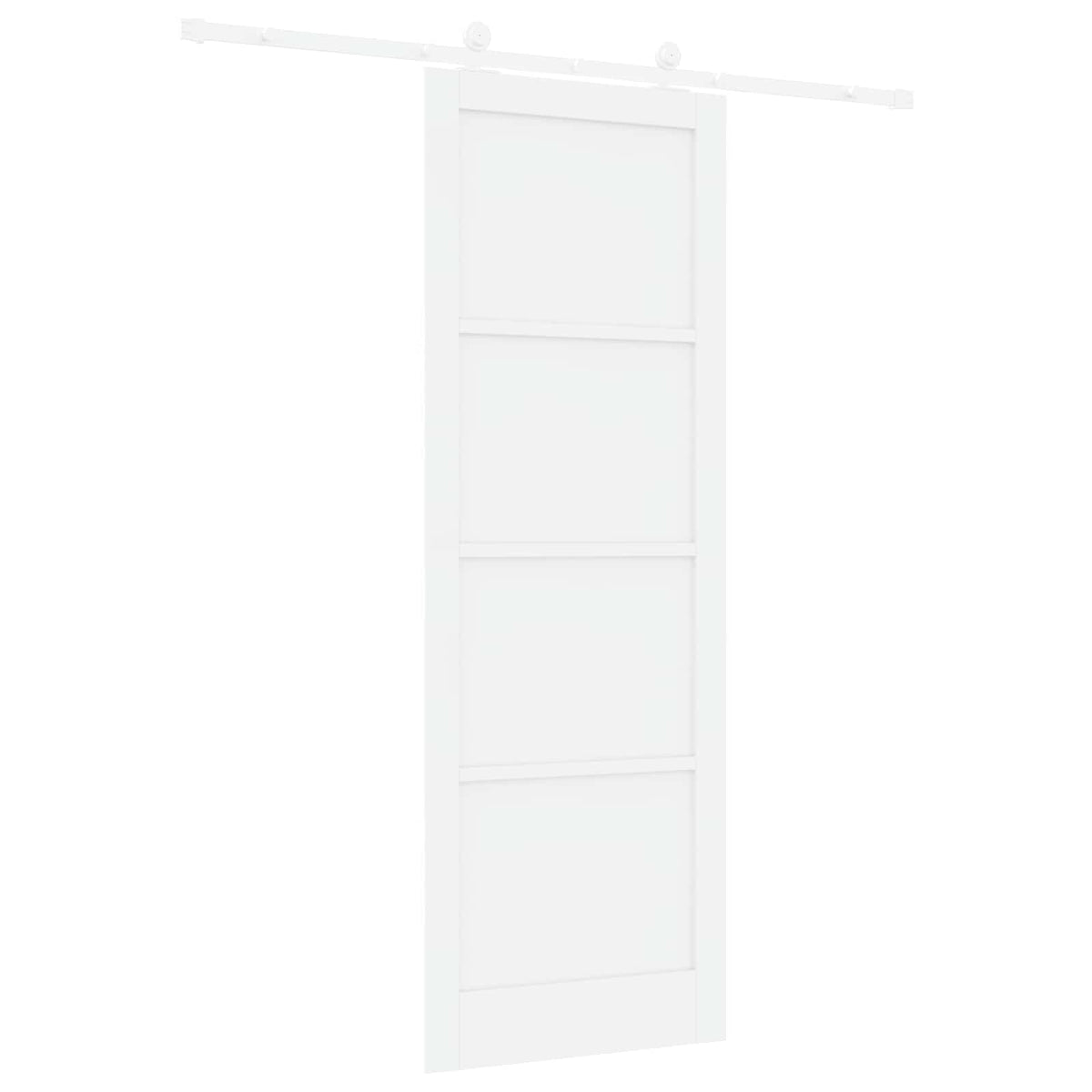 Skydedør Hvid 83 x 232 cm Massivt fyrretræ