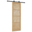 Skydedør ORKDAL 73,5 x 211 cm Massivt fyrretræ Naturfarvet
