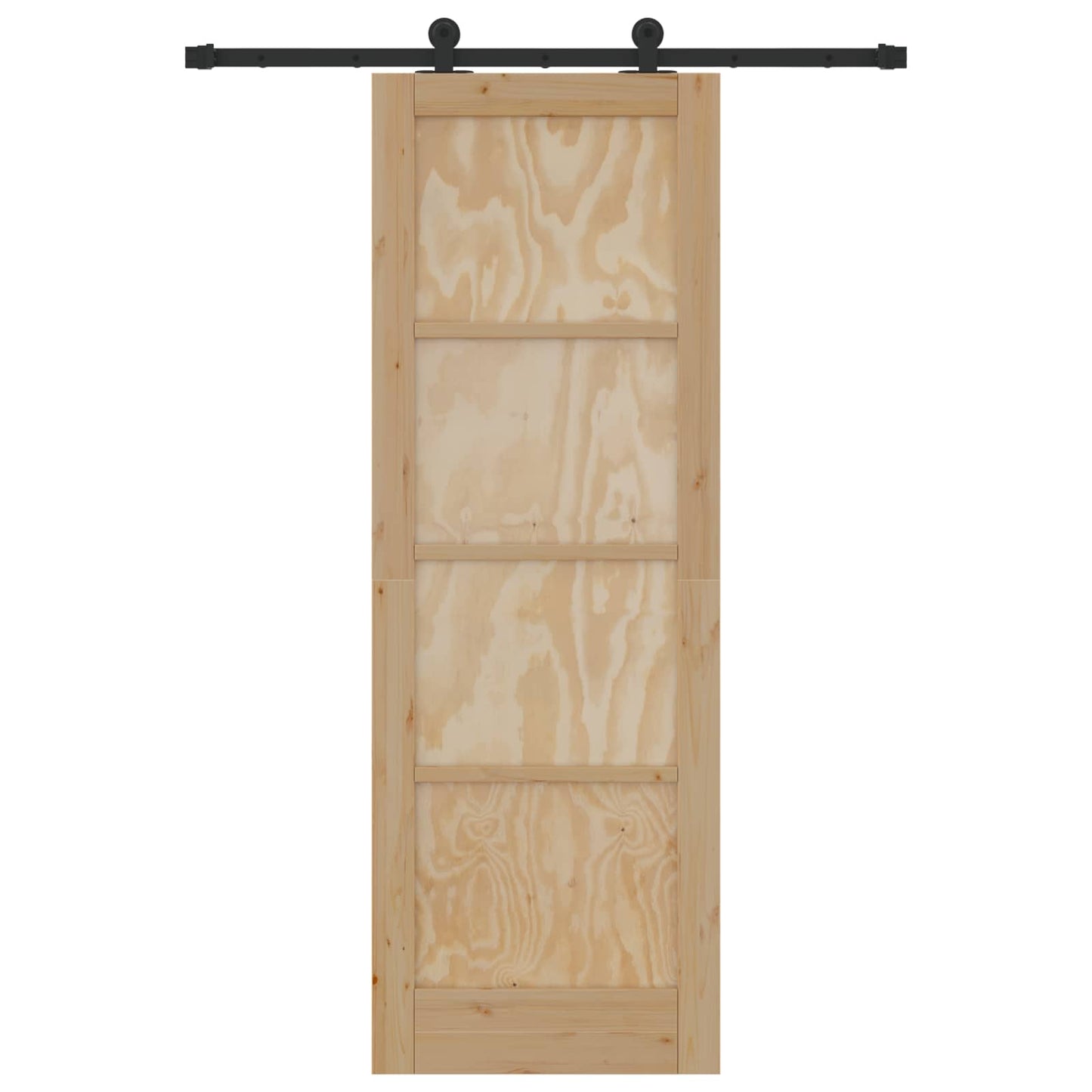 Skydedør ORKDAL 73,5 x 211 cm Massivt fyrretræ Naturfarvet
