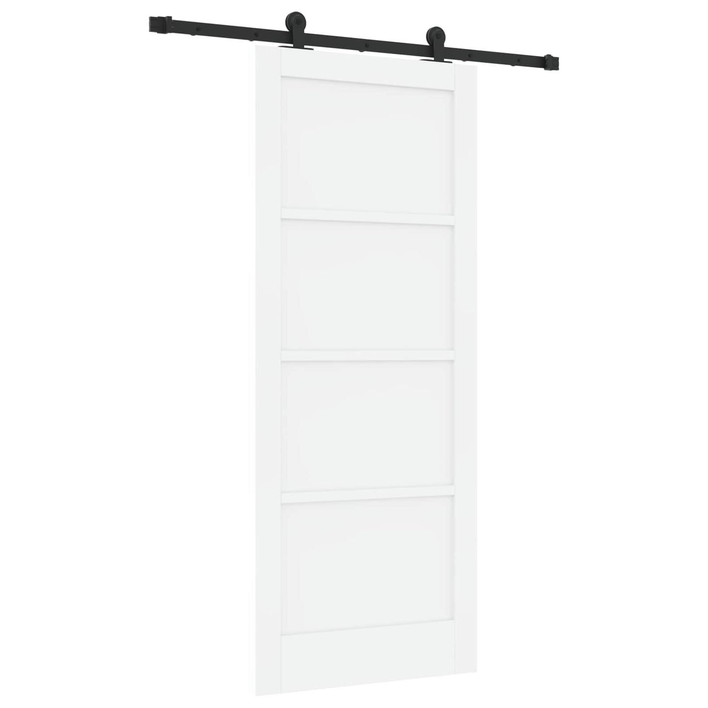 Skydedør ORKDAL 83 x 202 cm Massivt fyrretræ Hvid