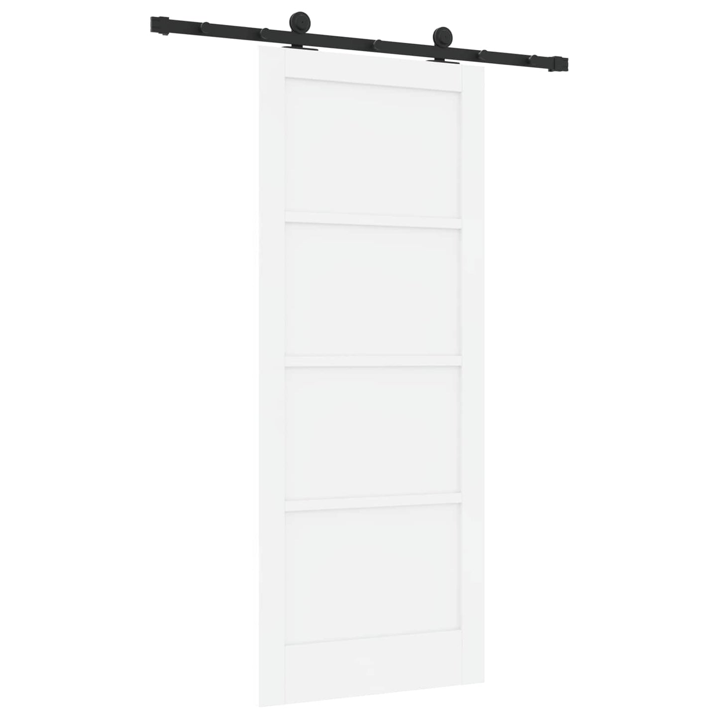 Skydedør ORKDAL 83 x 202 cm Massivt fyrretræ Hvid