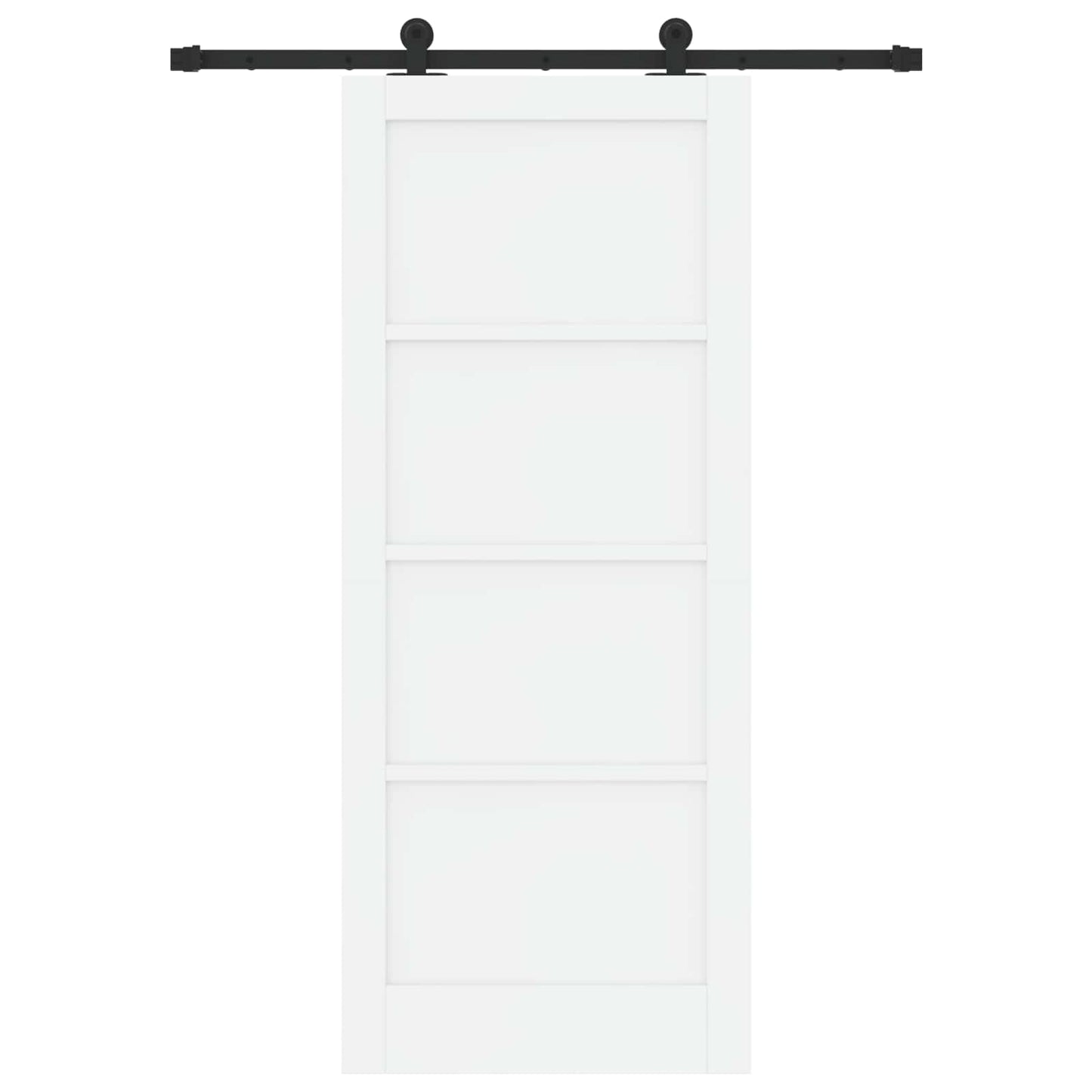 Skydedør ORKDAL 83 x 202 cm Massivt fyrretræ Hvid