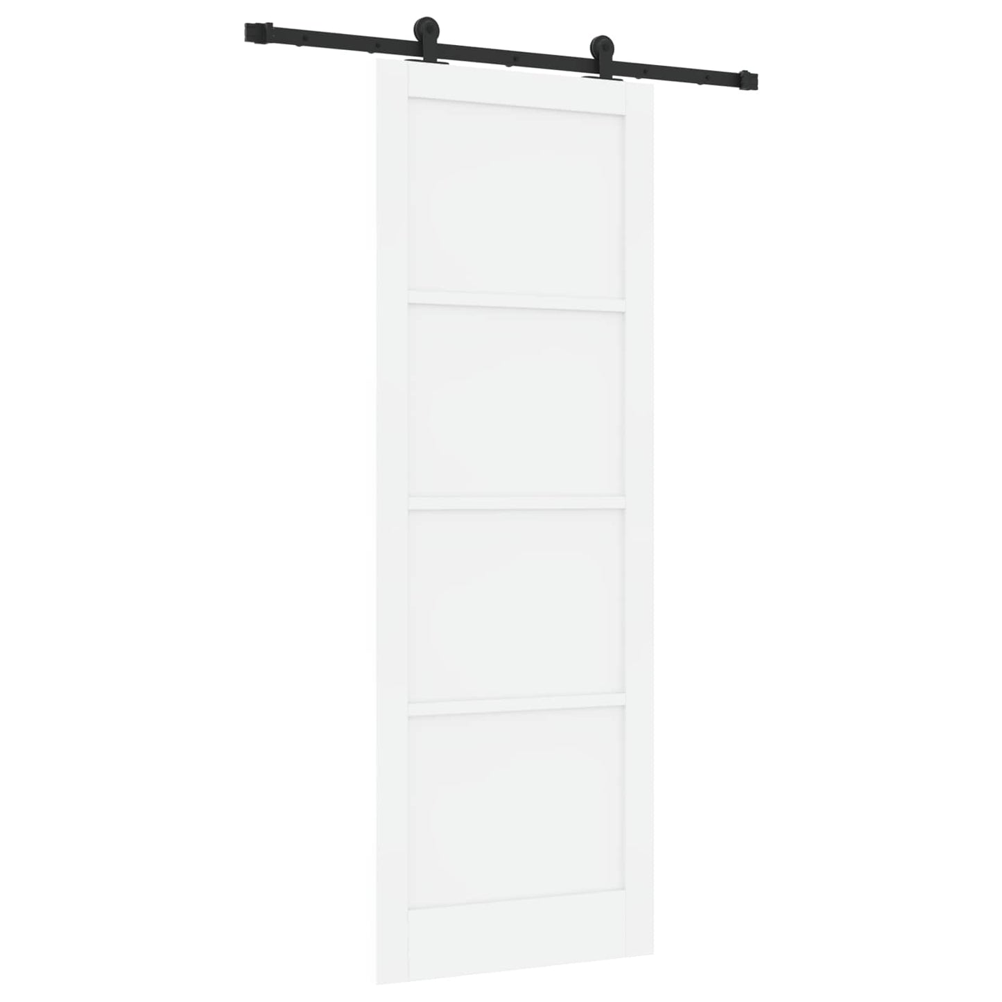 Skydedør ORKDAL 83 x 232 cm Massivt fyrretræ Hvid