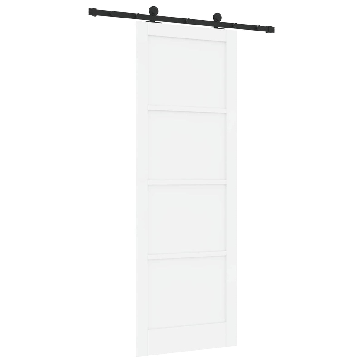 Skydedør ORKDAL 83 x 232 cm Massivt fyrretræ Hvid