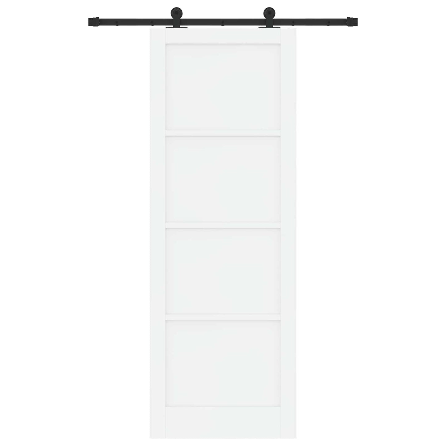 Skydedør ORKDAL 83 x 232 cm Massivt fyrretræ Hvid