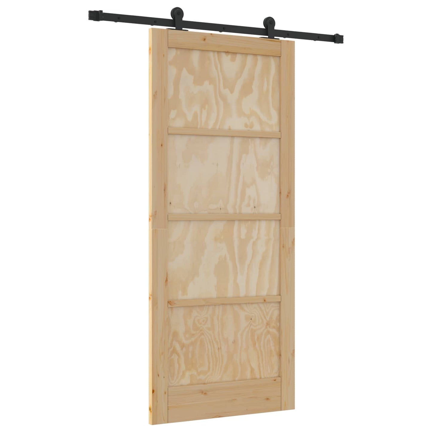Skydedør ORKDAL 86 x 198,5 cm Massivt fyrretræ Naturfarvet