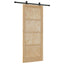 Skydedør ORKDAL 86 x 211 cm Massivt fyrretræ Naturfarvet