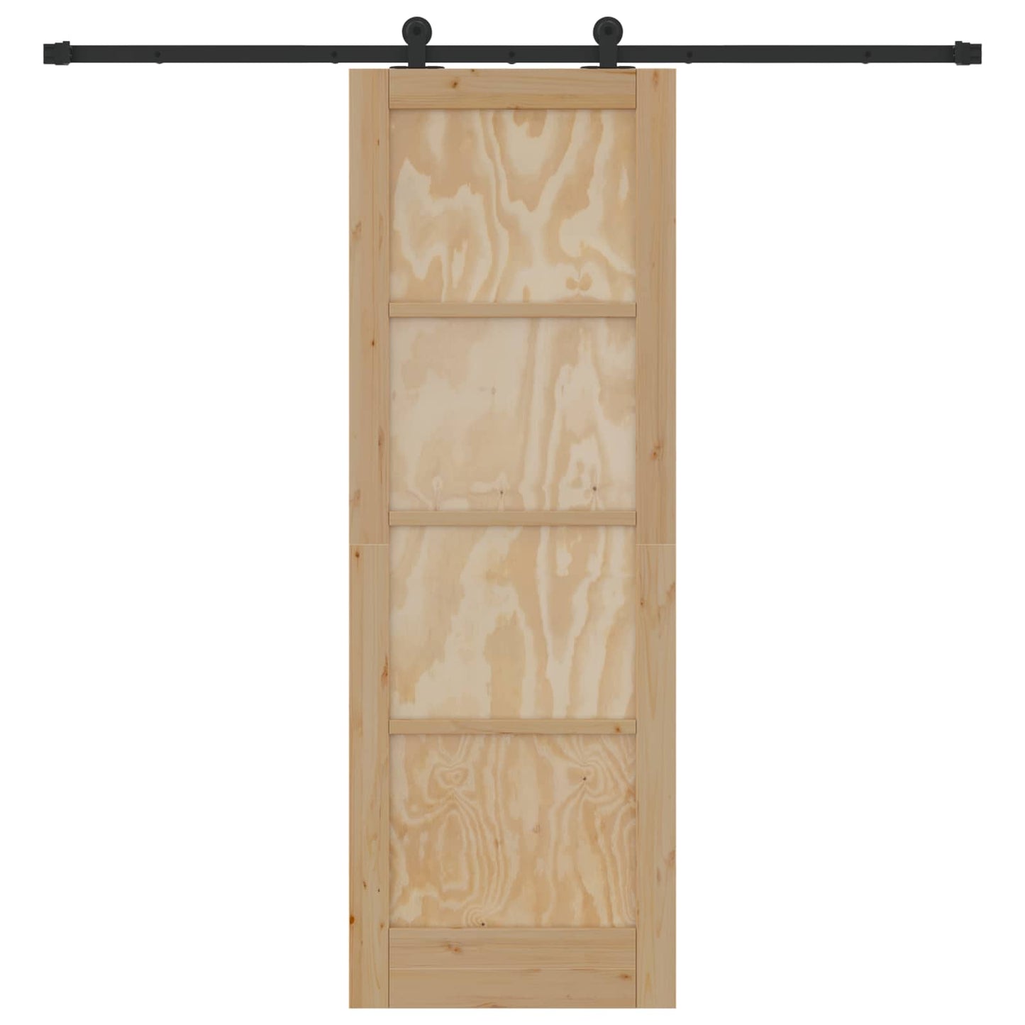 Skydedør ORKDAL 73,5 x 211 cm Massivt fyrretræ Naturfarvet