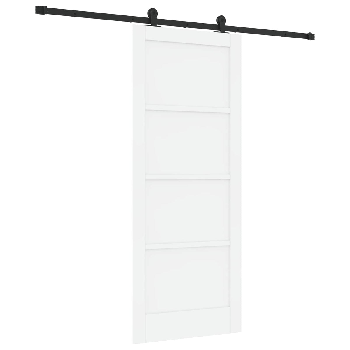 Skydedør ORKDAL 83 x 202 cm Massivt fyrretræ Hvid