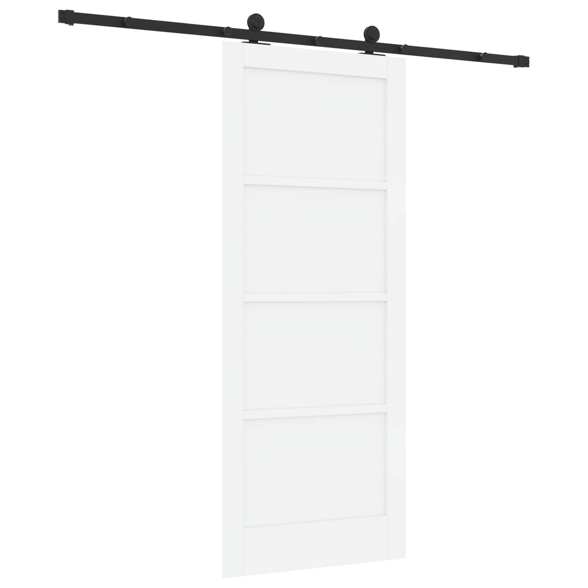 Skydedør ORKDAL 83 x 202 cm Massivt fyrretræ Hvid