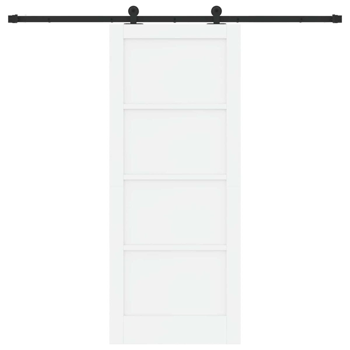 Skydedør ORKDAL 83 x 202 cm Massivt fyrretræ Hvid