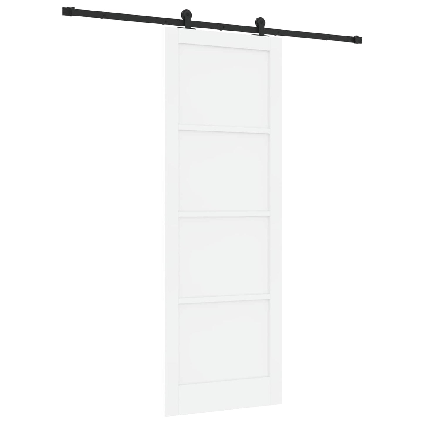 Skydedør ORKDAL 83 x 232 cm Massivt fyrretræ Hvid