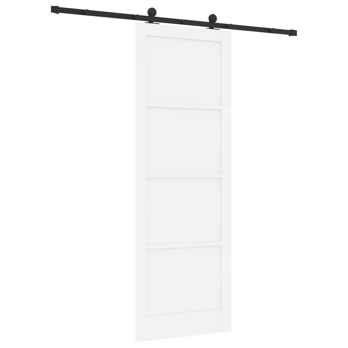 Skydedør ORKDAL 83 x 232 cm Massivt fyrretræ Hvid