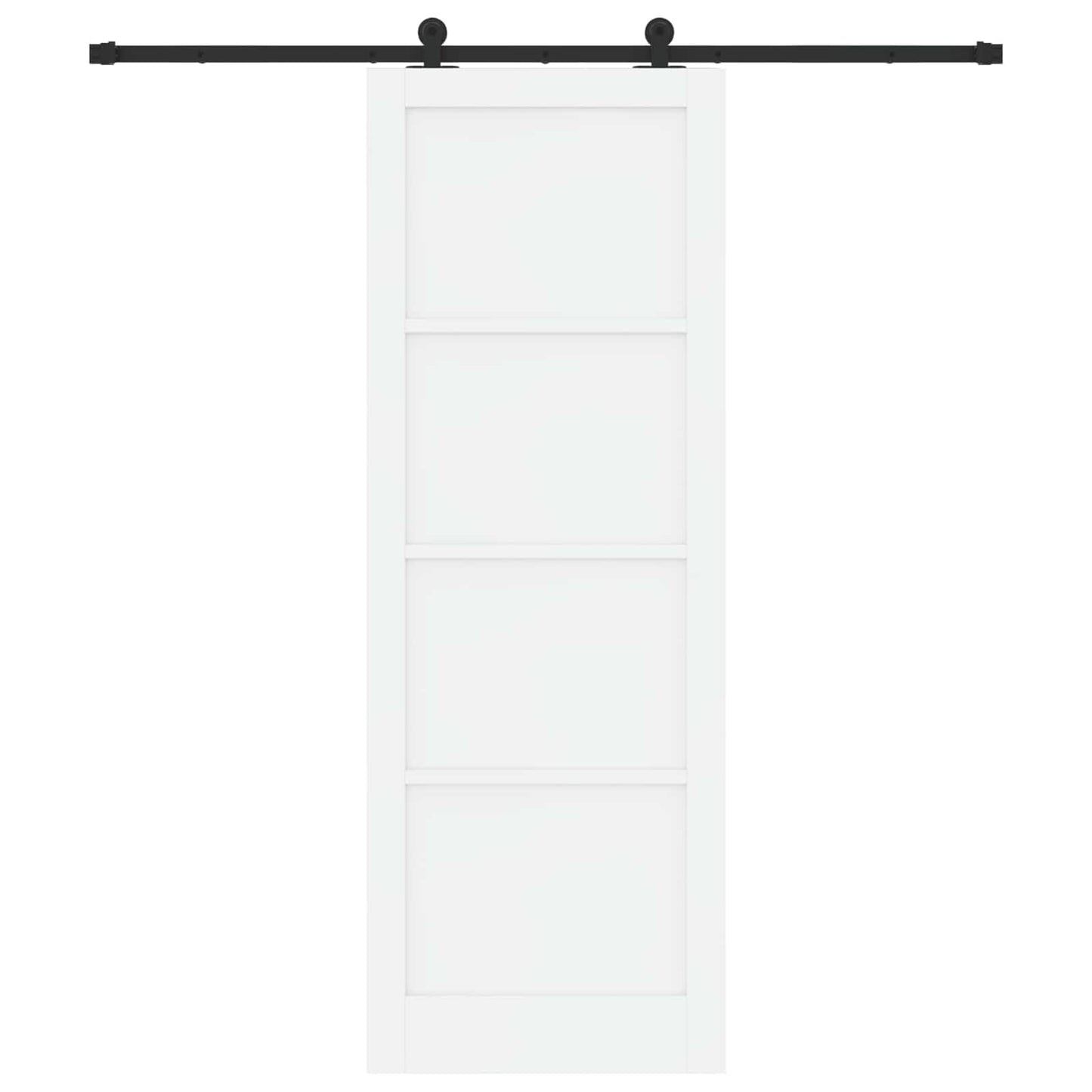 Skydedør ORKDAL 83 x 232 cm Massivt fyrretræ Hvid