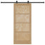 Skydedør ORKDAL 86 x 198,5 cm Massivt fyrretræ Naturfarvet