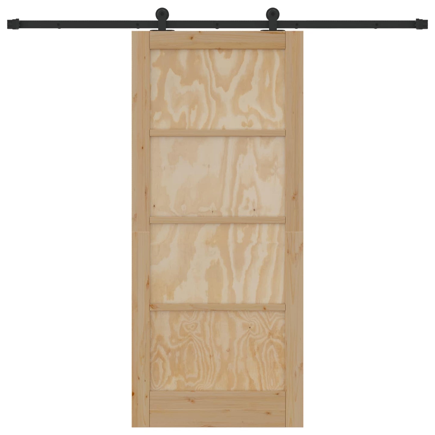 Skydedør ORKDAL 86 x 198,5 cm Massivt fyrretræ Naturfarvet