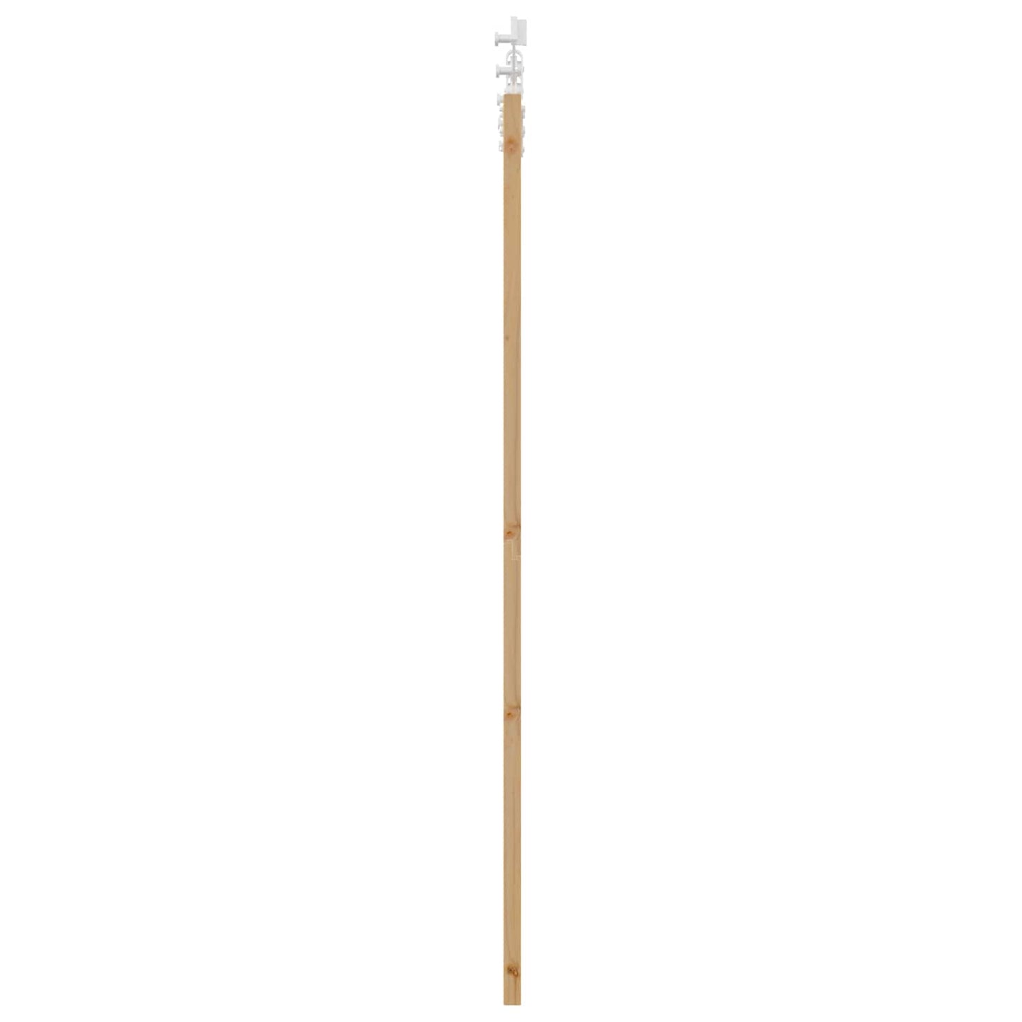 Skydedør Natur og hvid 61 x 198,5 cm Massivt fyrretræ